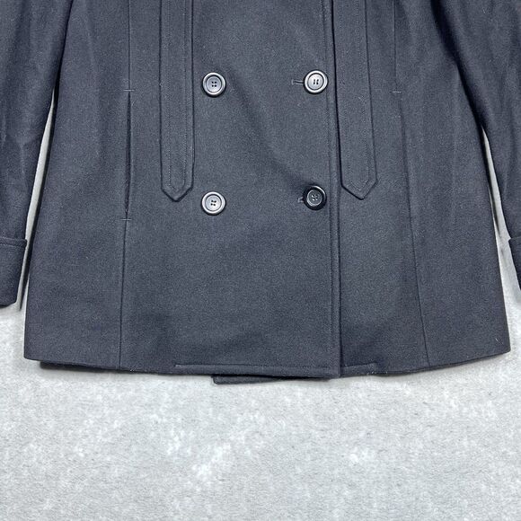 J.Crew Peacoat Jacket Women’s Size 8 Back Double Breasted Button Wool Blend - Picture 3 of 13